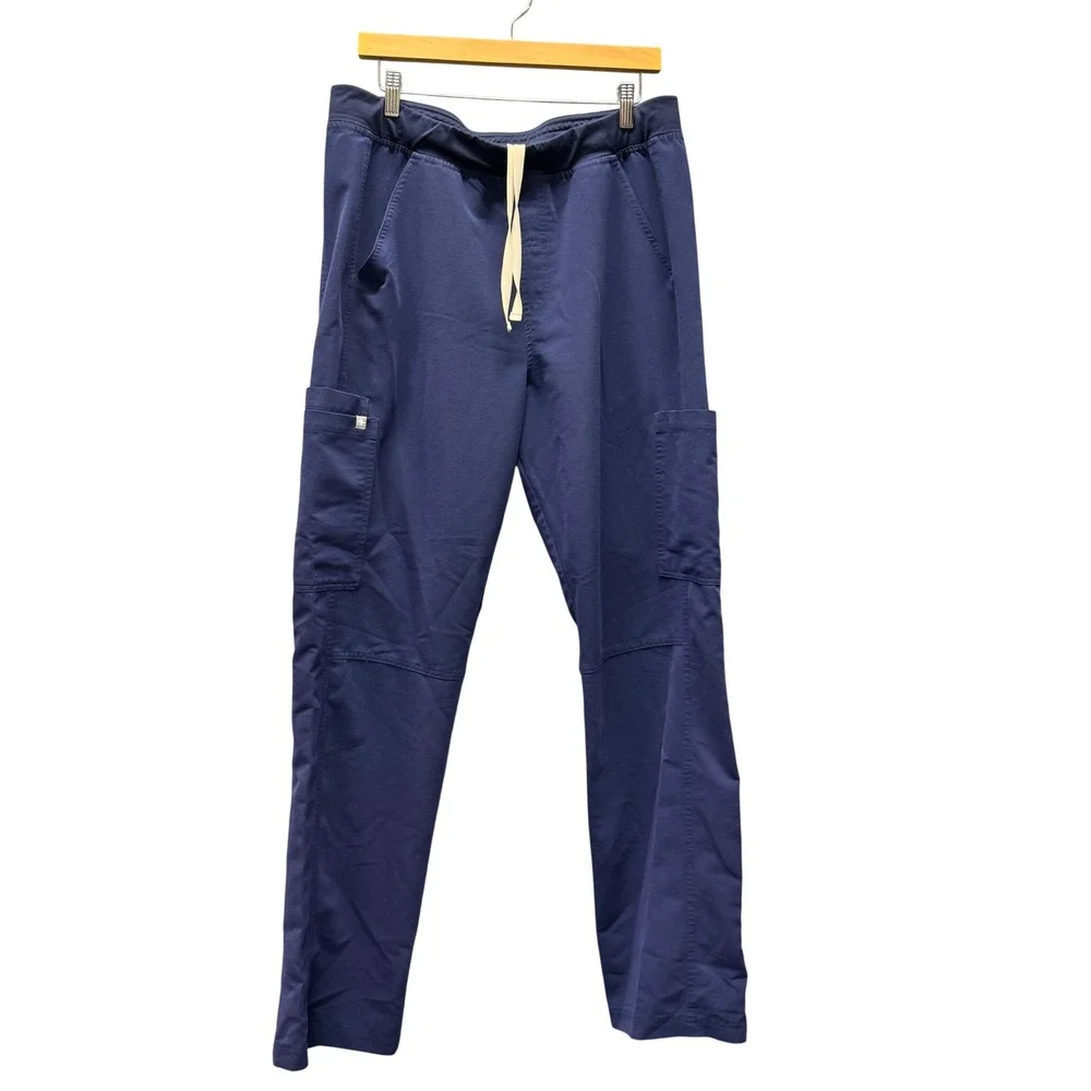 FIGS Axim Scrub Pants Mens XL Navy‎ Blue Medical Drawstring Elastic Waist